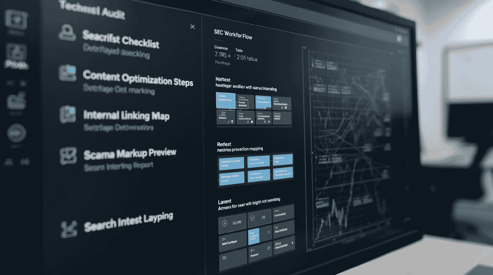 professional SEO services workflow including technical SEO and content optimization